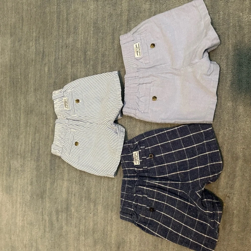 3 pairs of Toddler Boys Janie & Jack Shorts- 6-12 mos - Picture 10 of 11